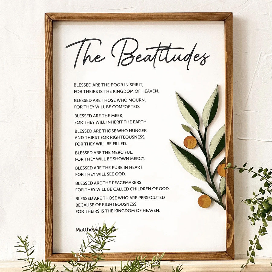 The Beatitudes {Wood Craft} - Wood Craft by BlessedBe, The Commandment Co , Singapore Christian gifts shop