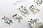 Amen Joy Faith Pray Love {Set of 2 Washi Tape} - Stickers by The Commandment Co, The Commandment Co