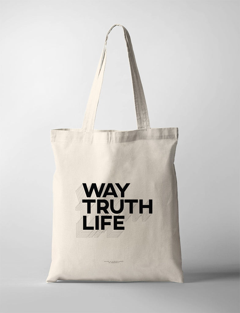 Way Truth Life {Tote Bag} - tote bag by ZQ Printable Art, The Commandment Co , Singapore Christian gifts shop