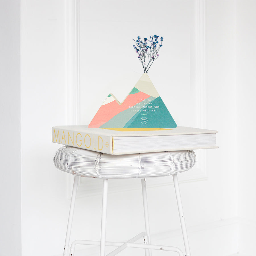 I Can Do All Things Through Christ {Mountain Vase} - by The Commandment Co, The Commandment Co , Singapore Christian gifts shop