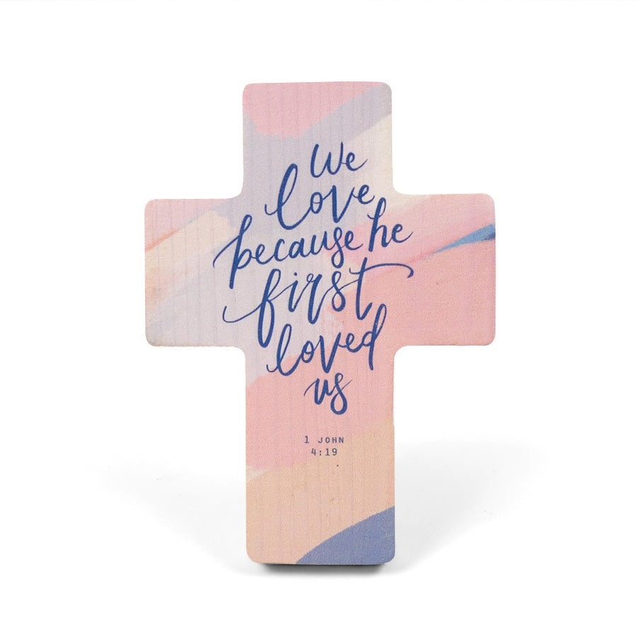 We Love because He First Loved Us {Table Cross} - Cross by The Commandment Co, The Commandment Co , Singapore Christian gifts shop