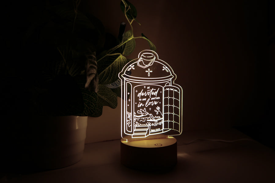 Be Devoted to One Another in Love {Night Light} - Night Light by The Commandment Co, The Commandment Co , Singapore Christian gifts shop