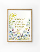 A Wife of Noble Character Who Can Find {Poster} - Posters by Love The Ark, The Commandment Co
