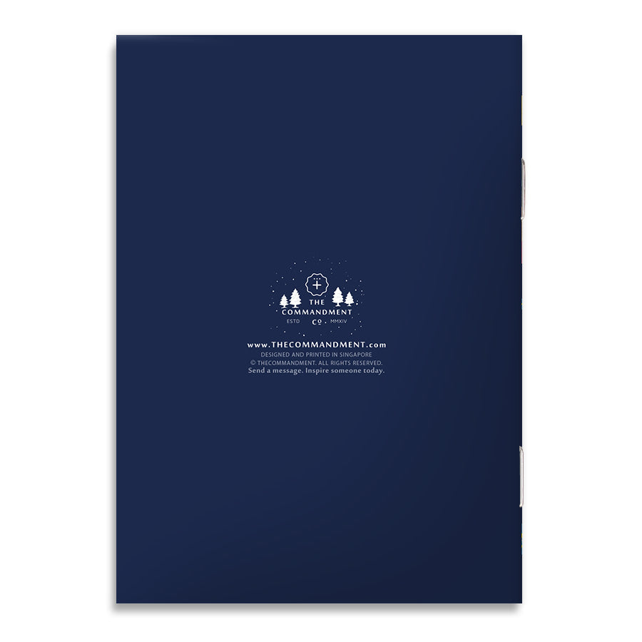 The Word of God Stands Forever A6 Christian notebook back cover.