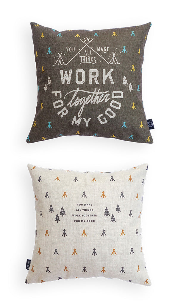 You Make All Things Work Together For My Good {Cushion Cover} - Cushion Covers by The Commandment, The Commandment Co , Singapore Christian gifts shop