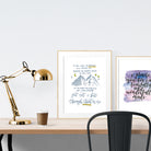 Yet Not I But Through Christ In Me Christian poster displayed as faith-inspired wall art.