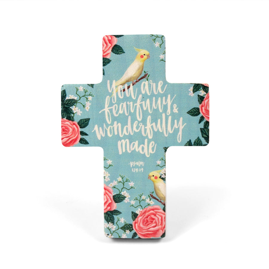 You are Fearfully and Wonderfully Made {Table Cross} - Cross by The Commandment Co, The Commandment Co , Singapore Christian gifts shop