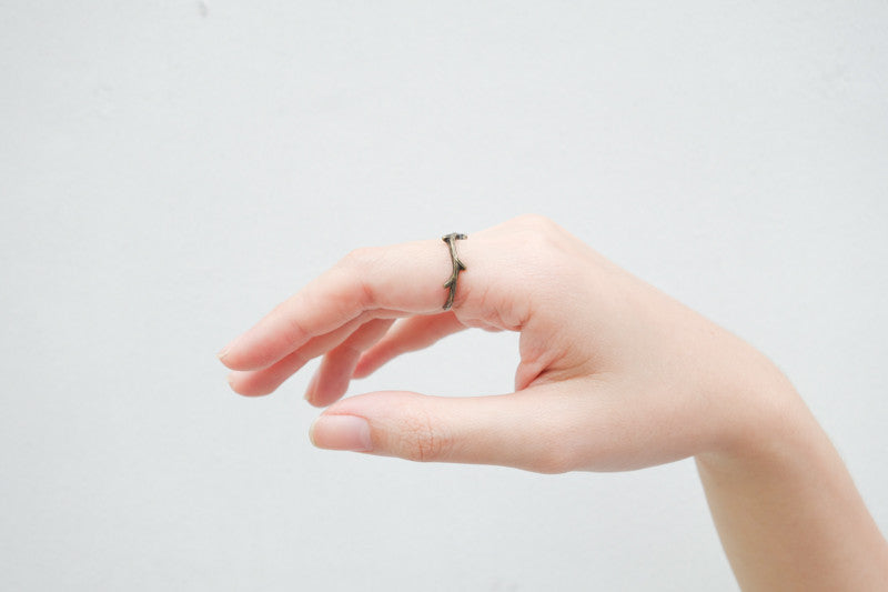 Bronze You Are The Branches Christian ring inspired by abiding in Christ