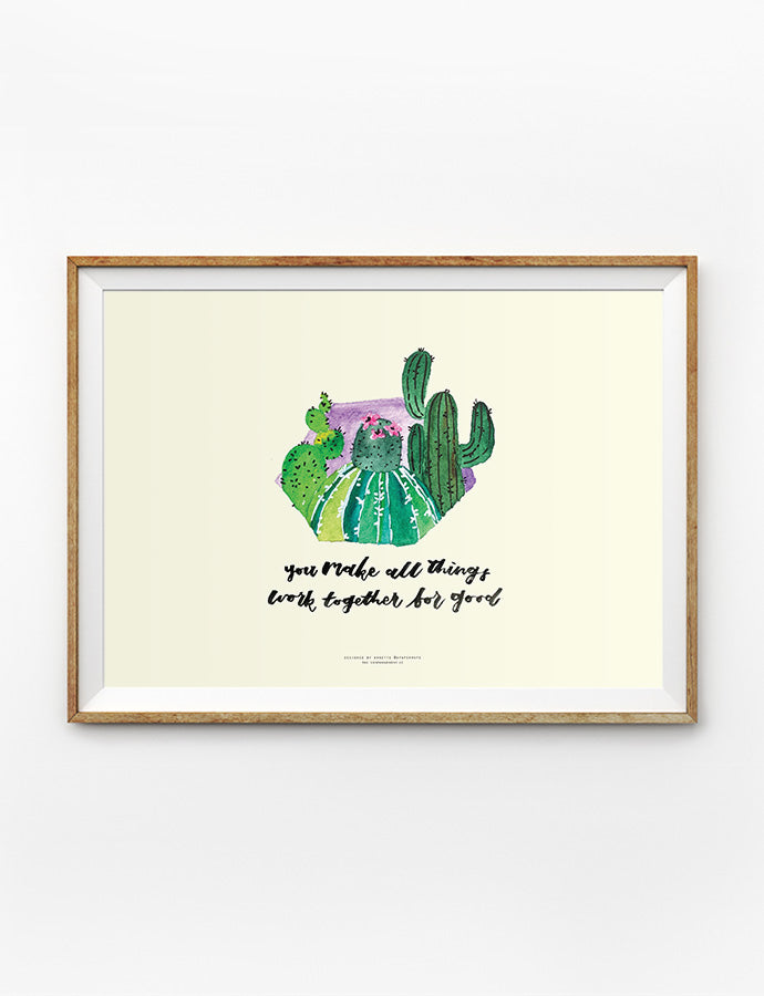 You Make All Things Work Together {Poster} - Posters by A Paper Hope, The Commandment Co , Singapore Christian gifts shop