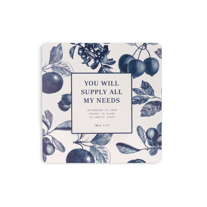 You Will Supply All My Needs {Coasters} - coasters by The Commandment Co, The Commandment Co , Singapore Christian gifts shop