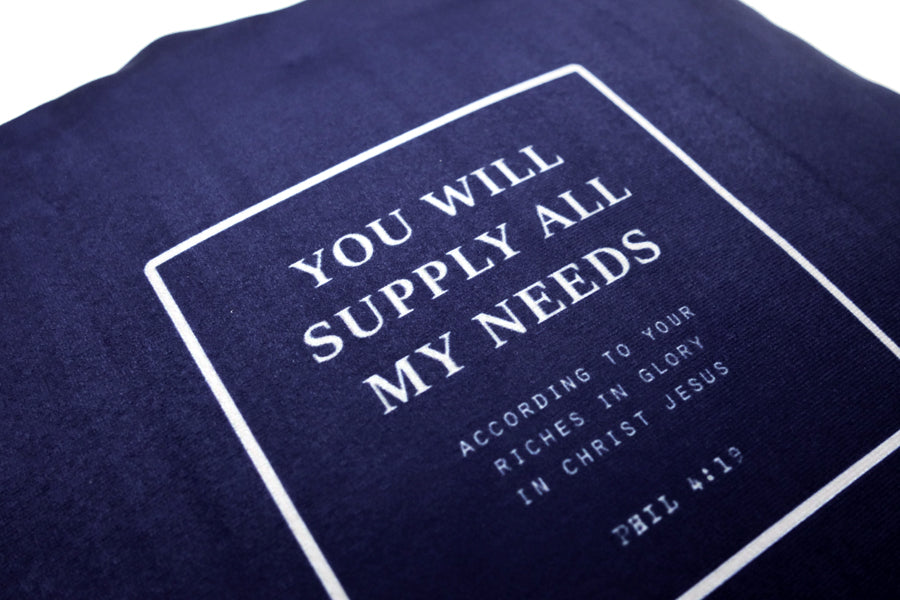 You Will Supply All My Needs {Cushion Cover} - Cushion Covers by The Commandment Co, The Commandment Co , Singapore Christian gifts shop
