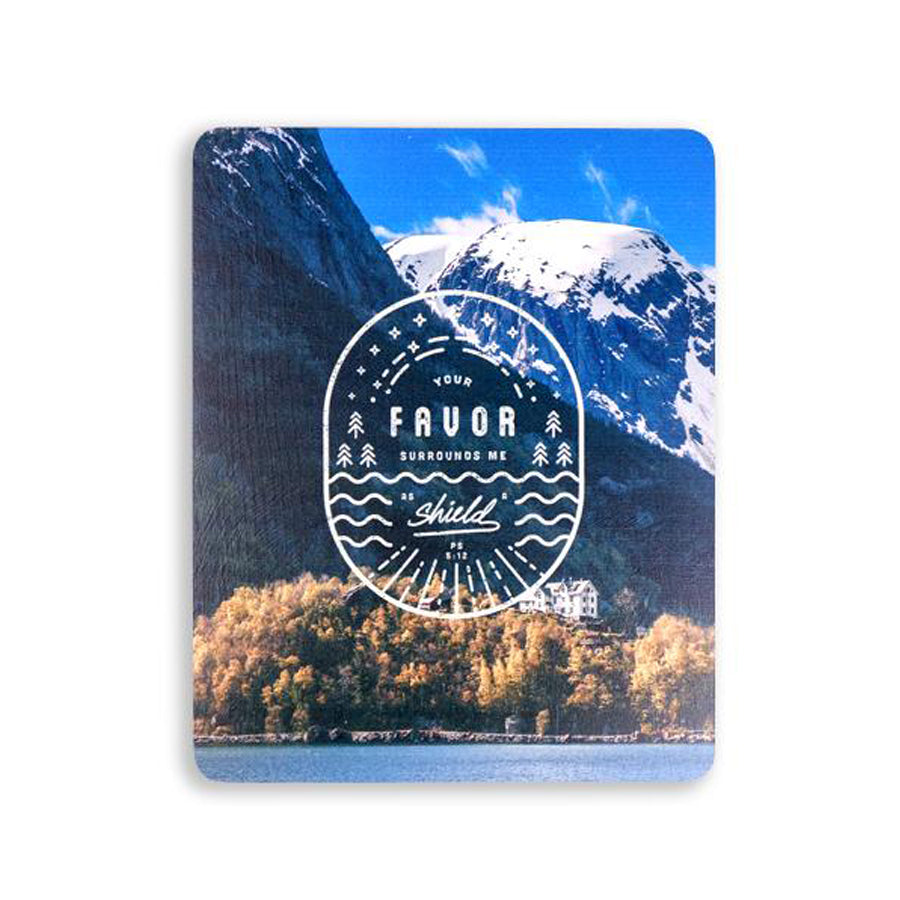 Your Favor Surrounds Me As A Shield {Wood Board} - Wood Board by Timber+Shepherd, The Commandment Co , Singapore Christian gifts shop