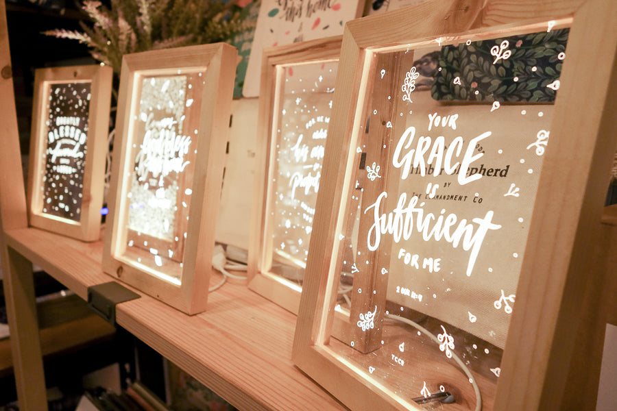 Your Grace Is Sufficient for Me Christian night light