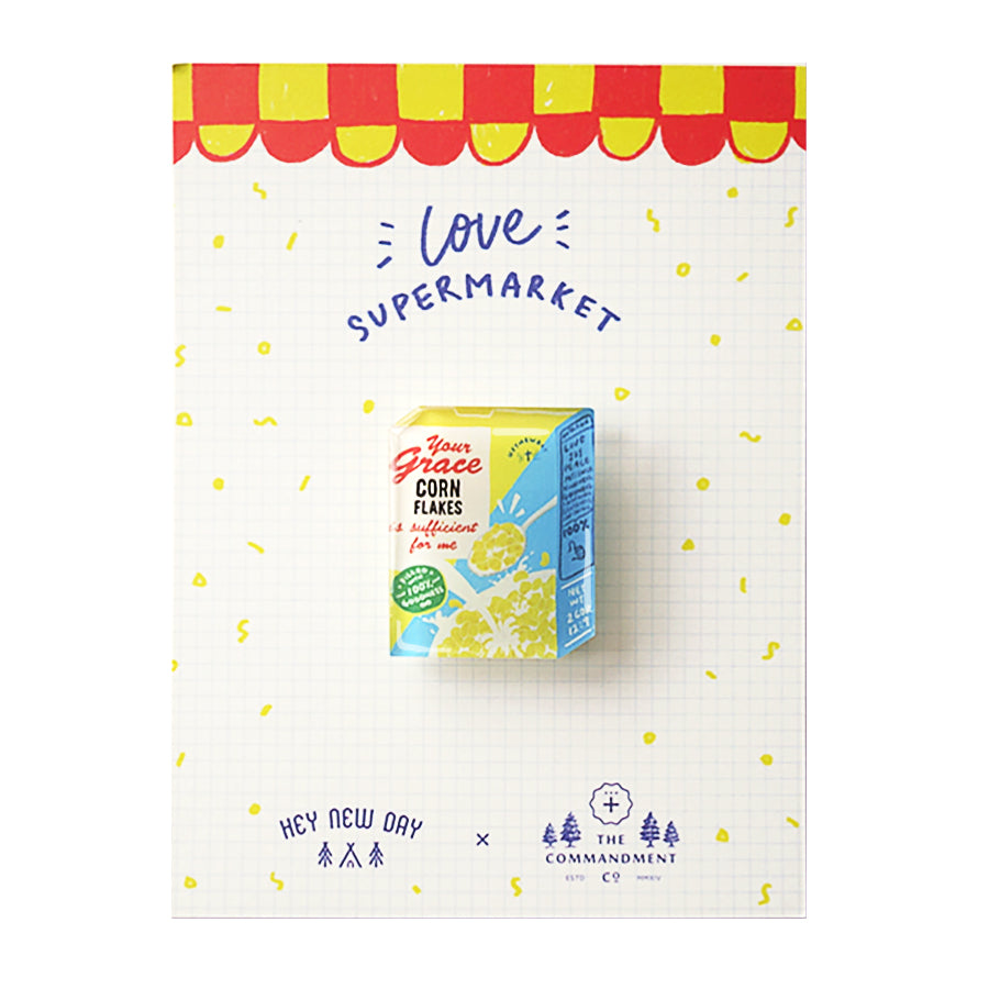 Grace Cereals {LOVE SUPERMARKET Pin} - Accessories by Hey New Day, The Commandment Co , Singapore Christian gifts shop