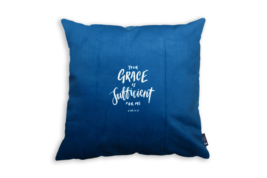 Grace Is Sufficient {Cushion Cover} - Cushion Covers by The Commandment Co, The Commandment Co , Singapore Christian gifts shop