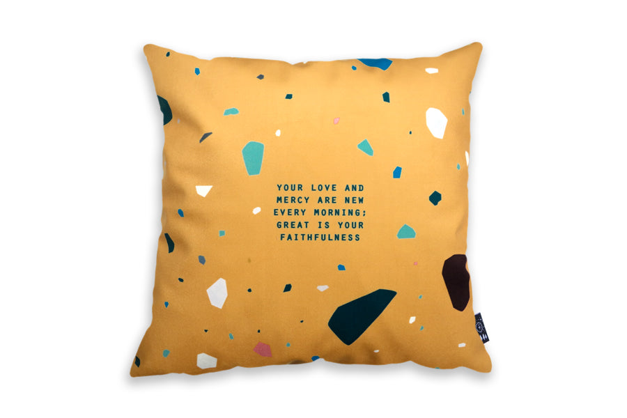 Great Is Your Faithfulness {Cushion Cover} - Cushion Covers by The Commandment Co, The Commandment Co , Singapore Christian gifts shop
