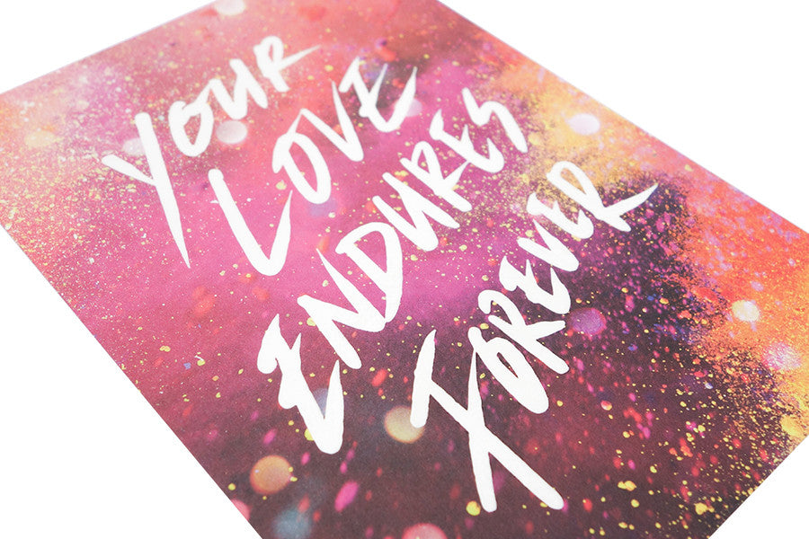 Your Love Endures Forever {Card} - Cards by The Commandment, The Commandment Co , Singapore Christian gifts shop